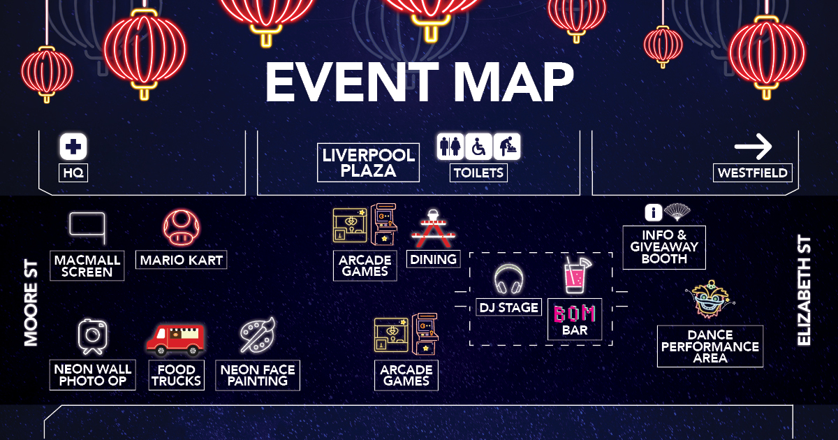 Lanterns and Lights Event map
