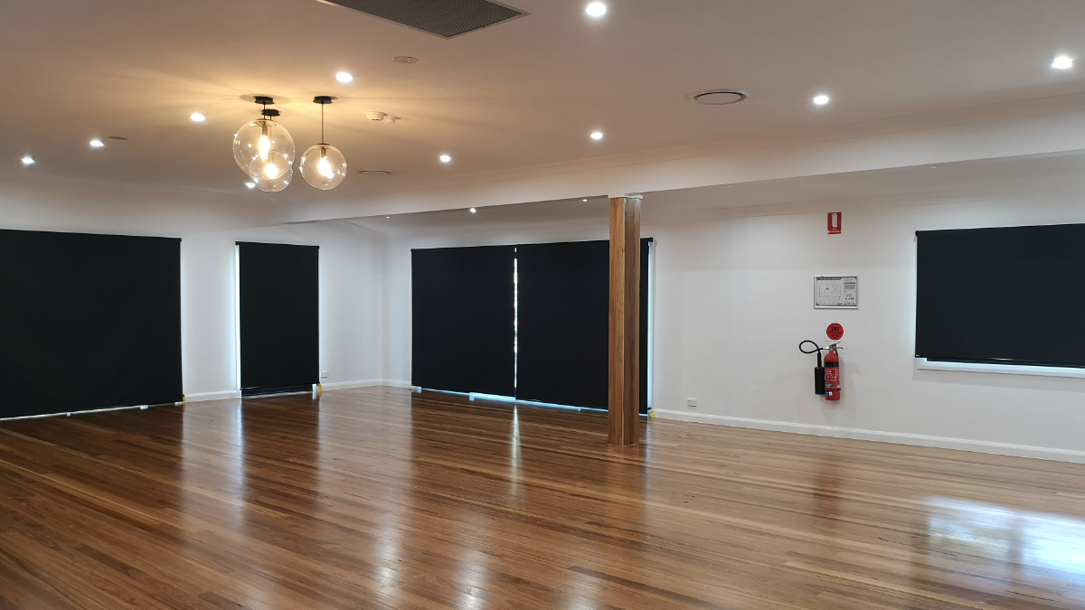 Function room interior space of Voyager Point Community Centre