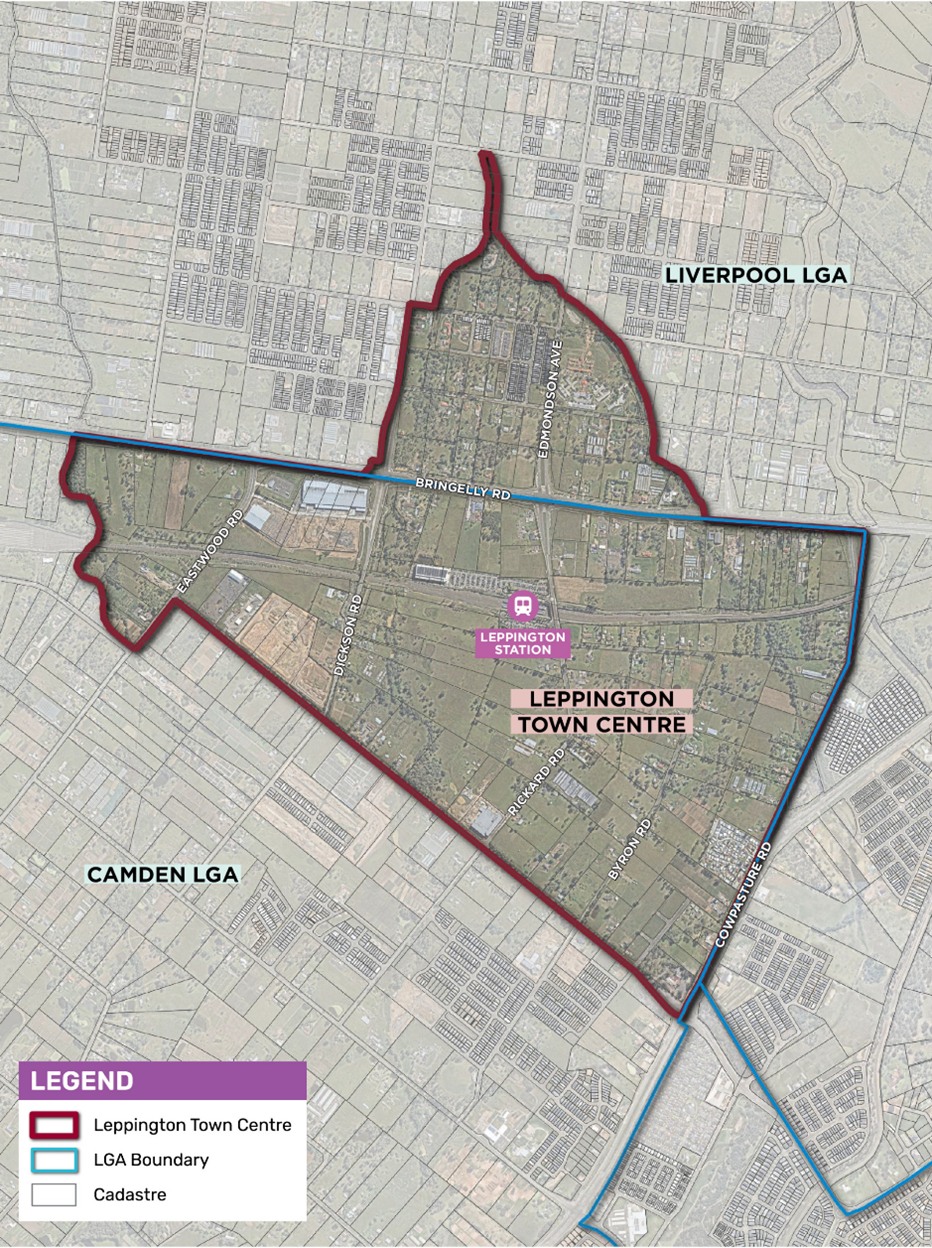 Leppington Town Centre Zoning Review  map