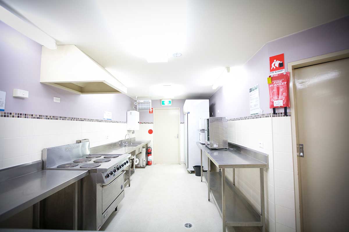Inside the Kitchen at the Hinchinbrook.